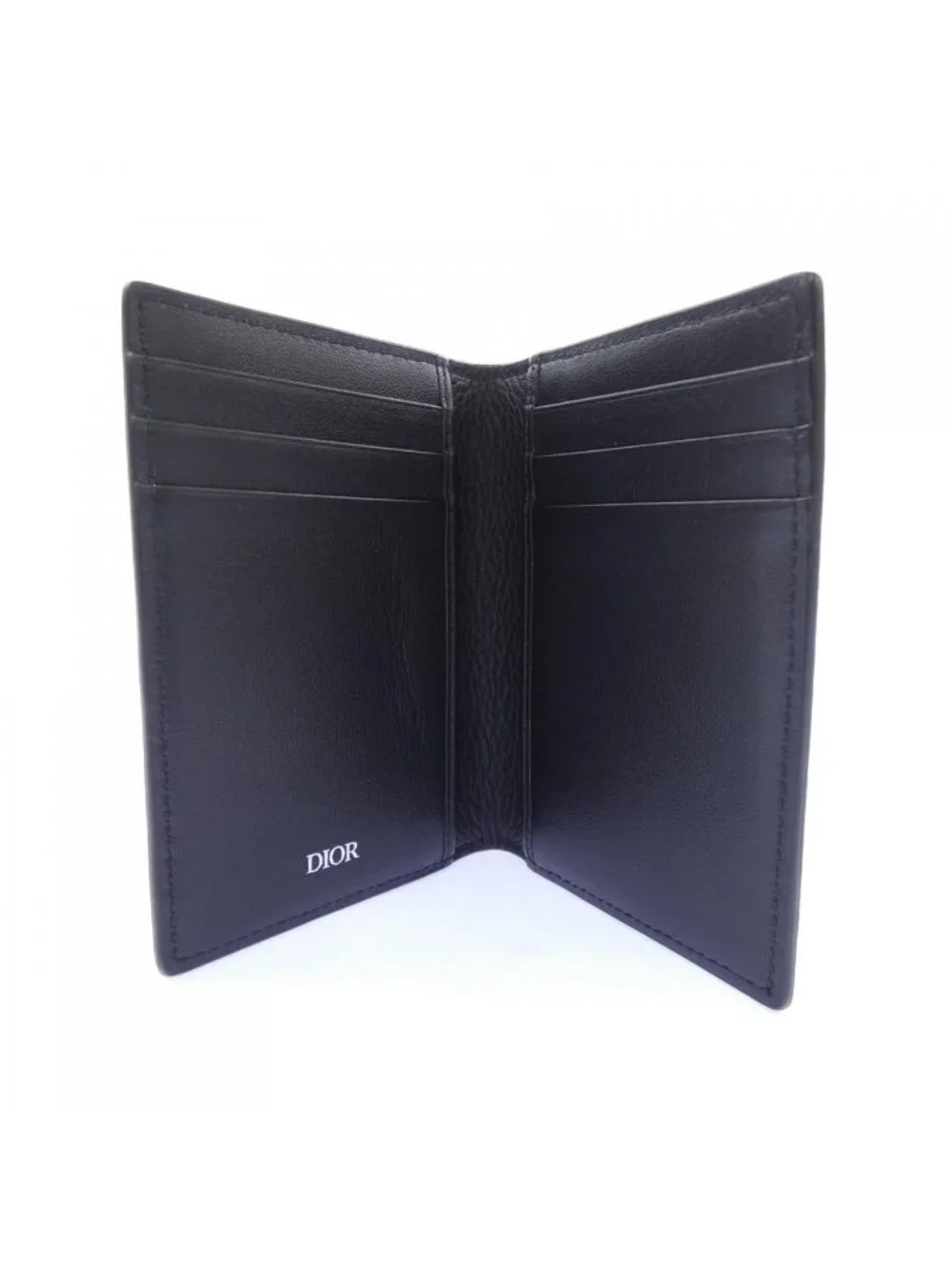Dior Card Case Card Holders Black